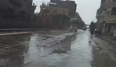بالتزامن مع عاصفة الإسكندرية.. أمطار متفاوتة الشدة تضرب كفر الشيخ