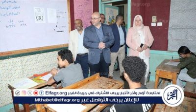 محافظ بني سويف يتفقد لجان امتحانات الشهادة الإعدادية في يومها الأول