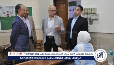 جولة تفقدية لرئيس جامعة عين شمس لمتابعة امتحانات الفصل الدراسي الثاني