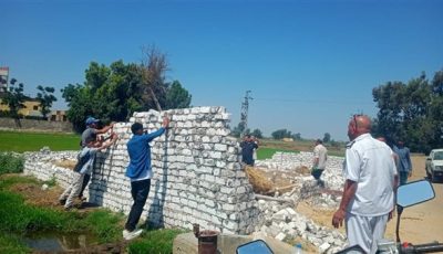 حملات إزالة التعديات مستمرة خلال عطلة العيد