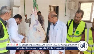 مدير “بيطري قنا” يتابع أعمال الذبح بمجازر الوقف خلال لعيد الأضحى