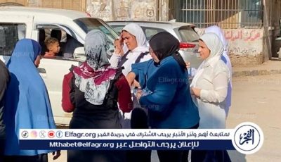 توافد الطلاب على لجان الثانوية العامة بالمنيا في اليوم الأول من الامتحانات