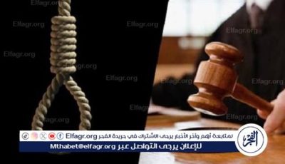 الإعدام لعامل لاتهامه بقتل ربة منزل ونجلها بالعبور