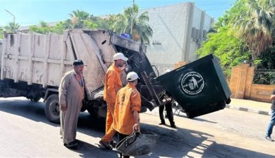 محافظ الدقهلية يتابع أعمال منظومة النظافة ورفع كافة المخلفات بمدينتي المنصورة وطلخا وجميع المراكز