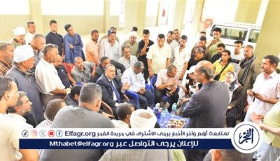 محافظ أسيوط يعقد لقاءا مع اهالى مركز الغنايم للاستماع لمطالبهم
