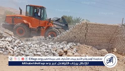 صور.. إزالة واسترداد 22 حالة تعد على أراضي أملاك الدولة بإسنا في الأقصر