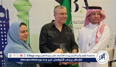 تكريم الدكتور عمرو الليثي في جناح هيئة الإذاعة والتلفزيون السعودية بمعرض اتحاد اذاعات الدول العربية بتونس