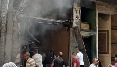 إخماد حريق هائل داخل مطعم للمأكولات بالمحلة دون إصابات