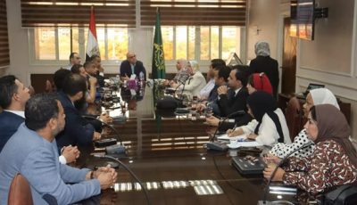 محافظ القليوبية يلتقي بممثلي إتحاد “بشبابها” التابع لوزارة الشباب والرياضة