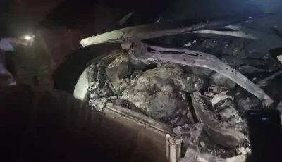 إحراق سيارة الفنان الوافي في تعز.. والفاعل لا يزال مجهولاً
