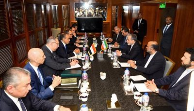 مشاورات سياسية بين وزيرى خارجية مصر وايران بالقاهرة