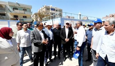 وزير الإسكان ومحافظ المنيا يتفقدان محطة معالجة صرف صحي برطباط بمركز مغاغة ضمن المبادرة الرئاسية “حياة كريمة”