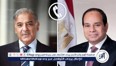 السيسي يتلقى اتصالًا من رئيس وزراء باكستان للتهنئة بعيد الأضحى ويؤكد تعزيز التعاون بين البلدين