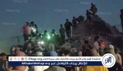 مصرع وإصابة 8 عمال في انهيار مدخنة مصنع طوب بالصف