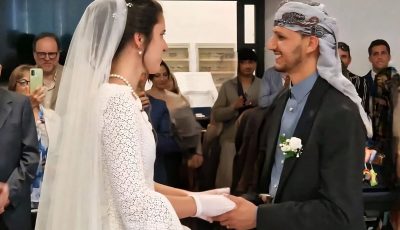 زفاف يمني وإيطالية يشعل القلوب في ليلة أسطورية..صورة